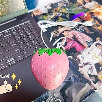 いちご型 USBマウス 本体 Amazon | USB有線マウス 小型 かわいい フルーツイチゴの形 漫画